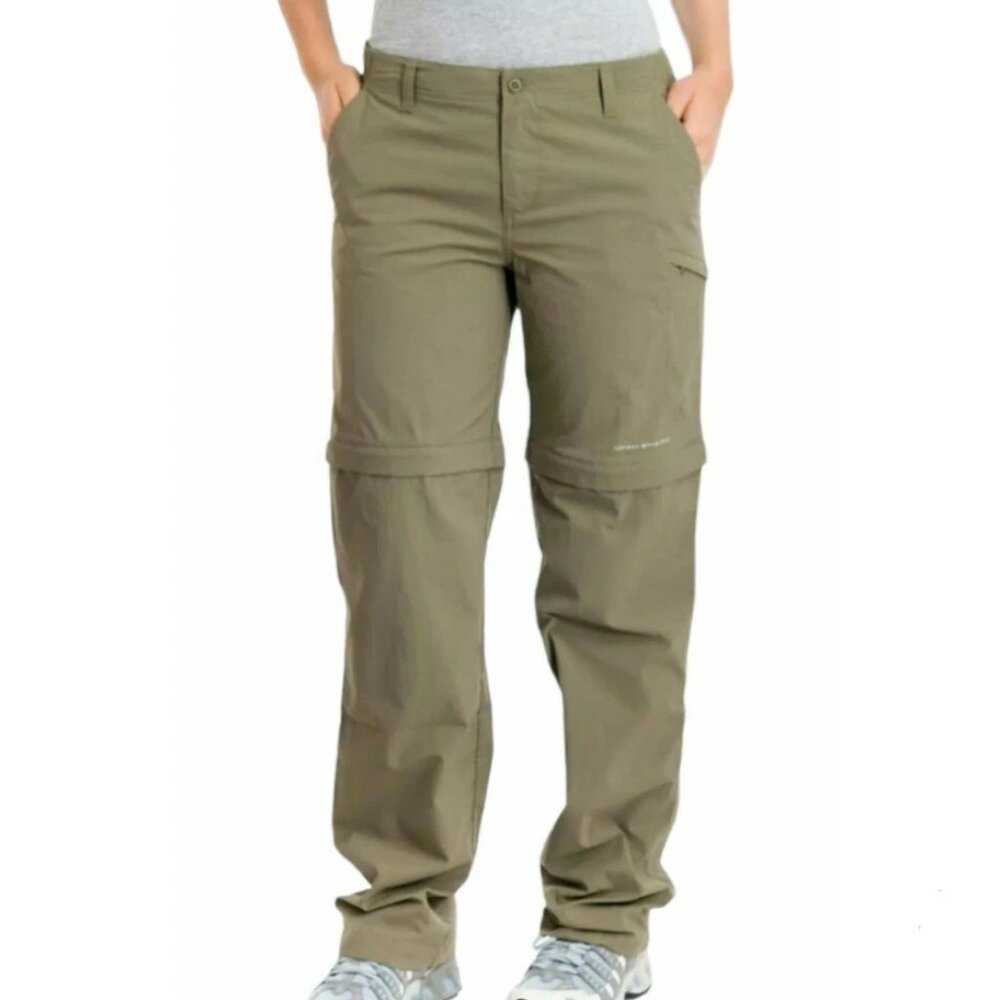 Columbia Women's PFG Aruba Convertible Pants to Shorts XL Regular Sage Green $55